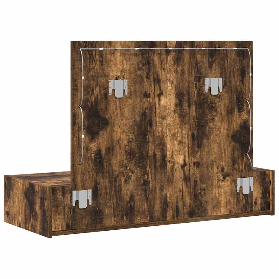Table de Toilette Marron 100 x 40 x 70 cm Bois d'ingénierie - 7