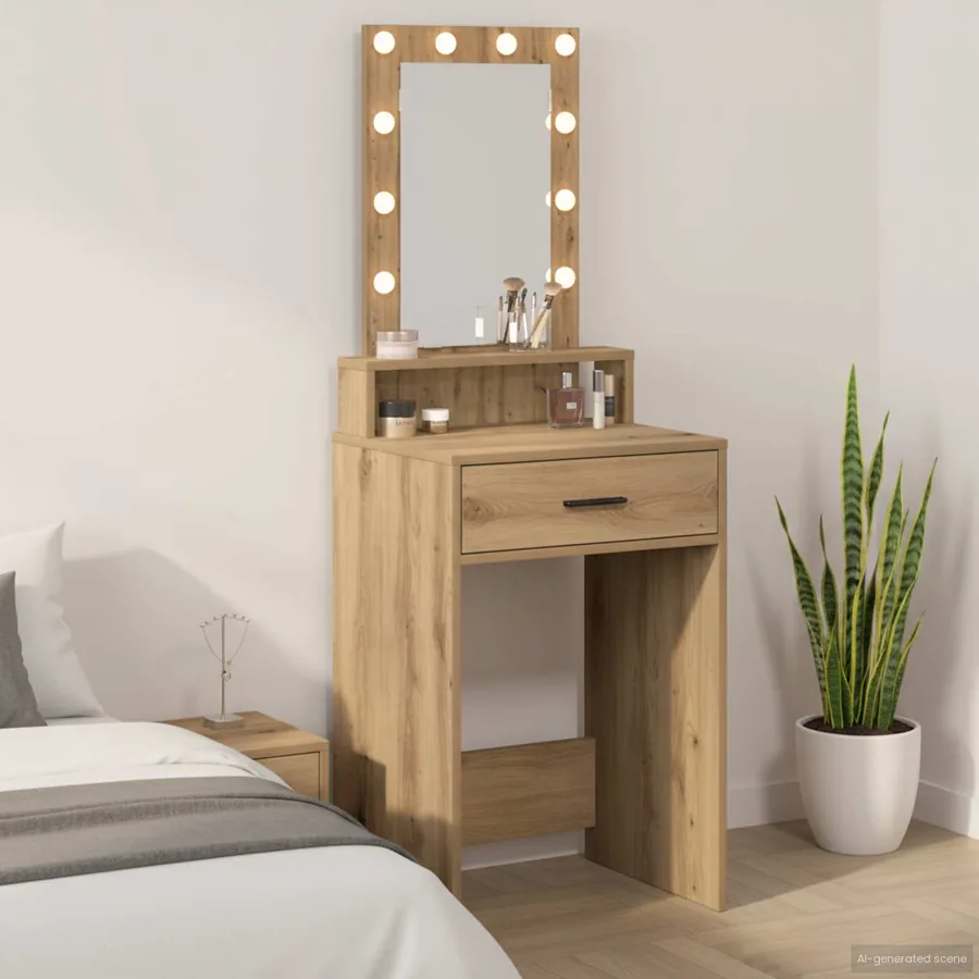 Table de Toilette Marron 50 x 41 x 140 cm Bois d'ingénierie