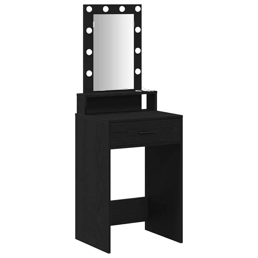 Table de Toilette Noir 50 x 41 x 140 cm Bois d'ingénierie - 2