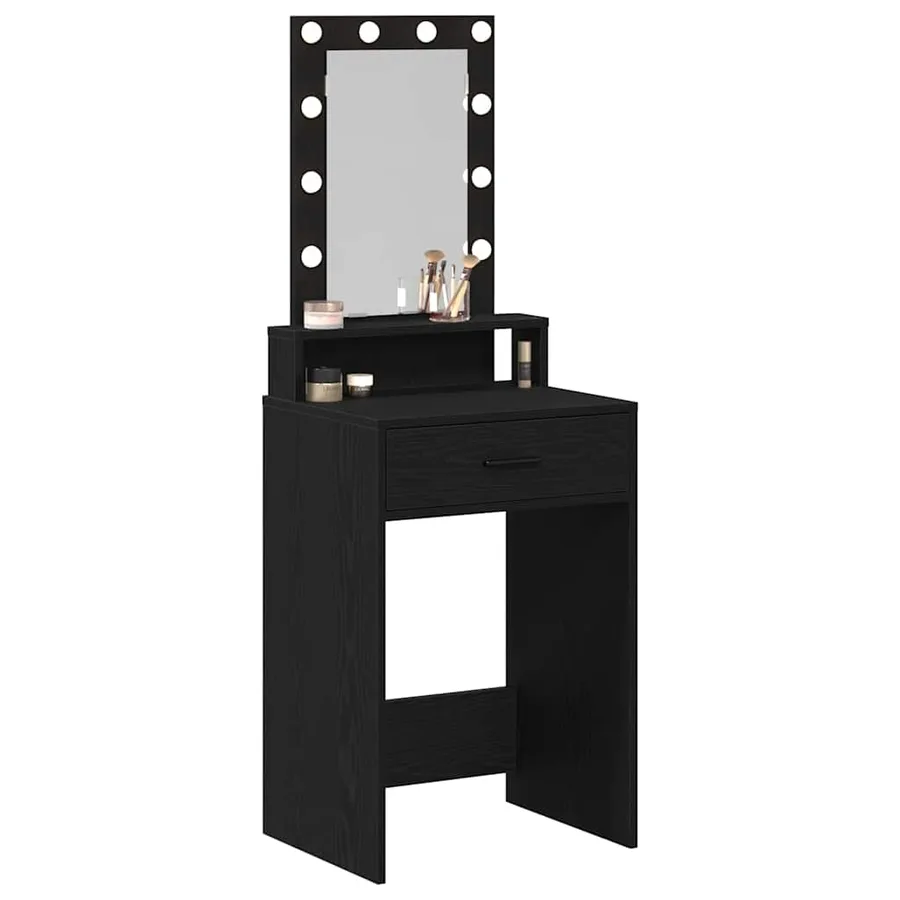 Table de Toilette Noir 50 x 41 x 140 cm Bois d'ingénierie - 3