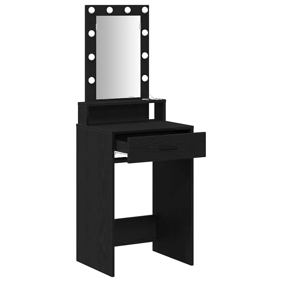 Table de Toilette Noir 50 x 41 x 140 cm Bois d'ingénierie - 4
