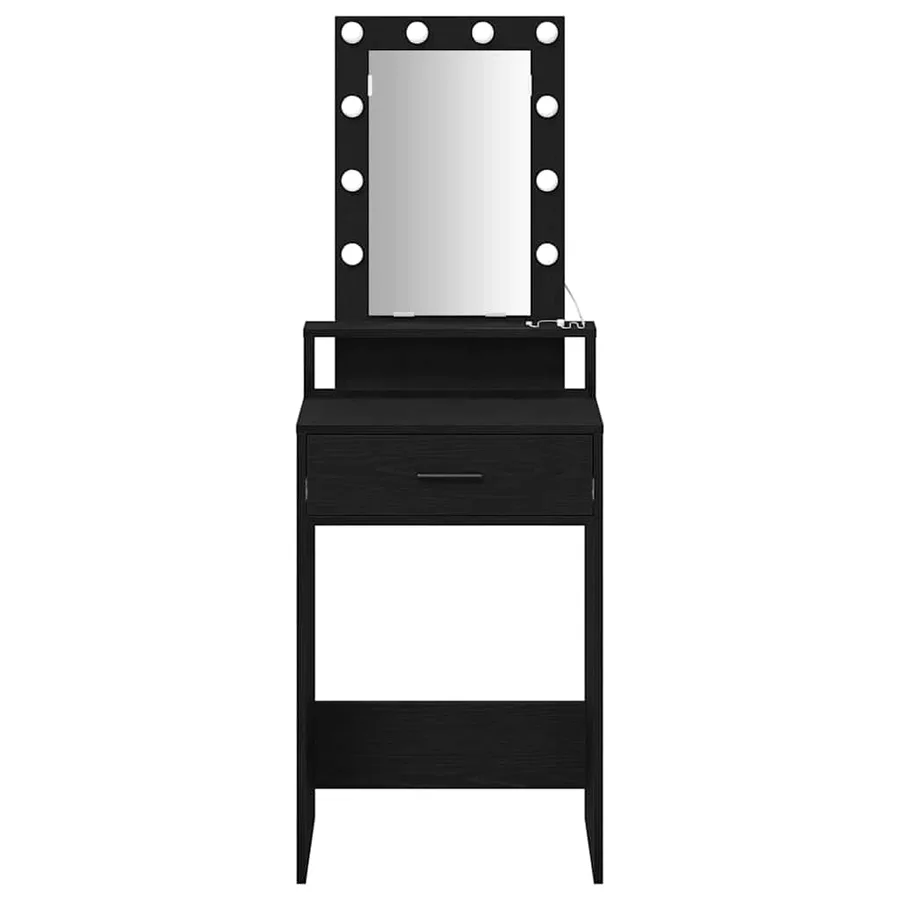 Table de Toilette Noir 50 x 41 x 140 cm Bois d'ingénierie - 5