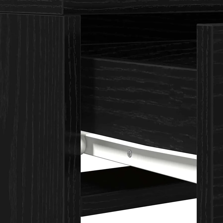 Table de Toilette Noir 50 x 41 x 140 cm Bois d'ingénierie - 8