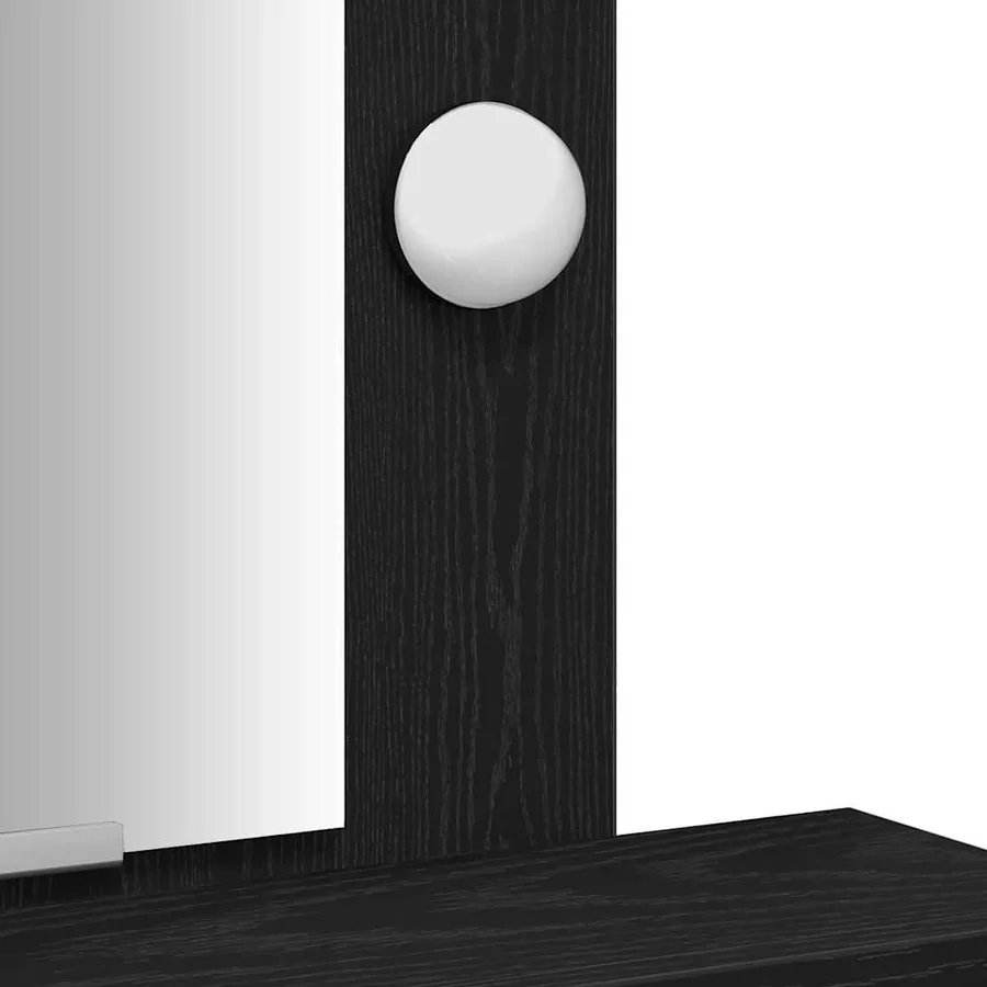 Table de Toilette Noir 50 x 41 x 140 cm Bois d'ingénierie - 9