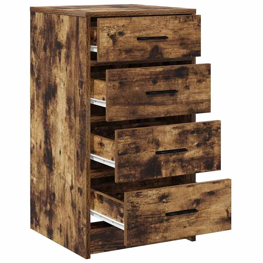Buffet avec tiroir Chêne fumé 40 x 41 x 75 cm Bois d'ingénierie - 5