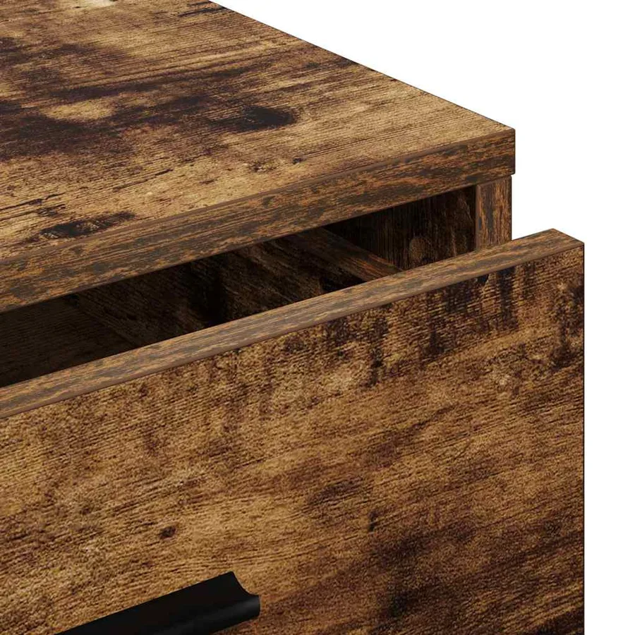 Buffet avec tiroir Chêne fumé 40 x 41 x 75 cm Bois d'ingénierie - 8