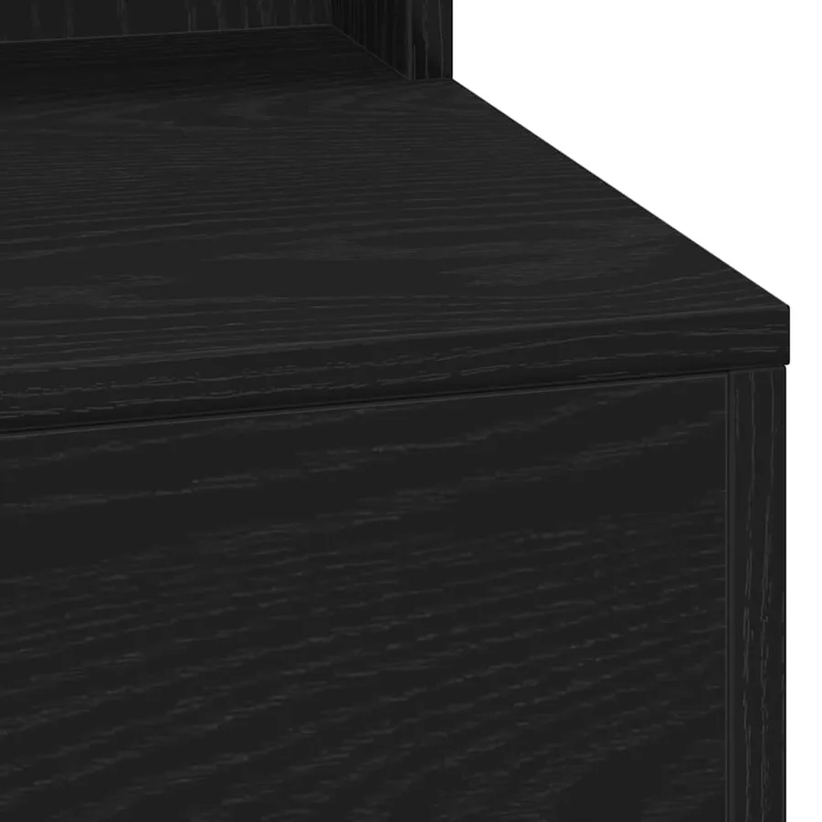 Table de Toilette avec étagère Chêne noir 100 x 41 x 135 cm - 7