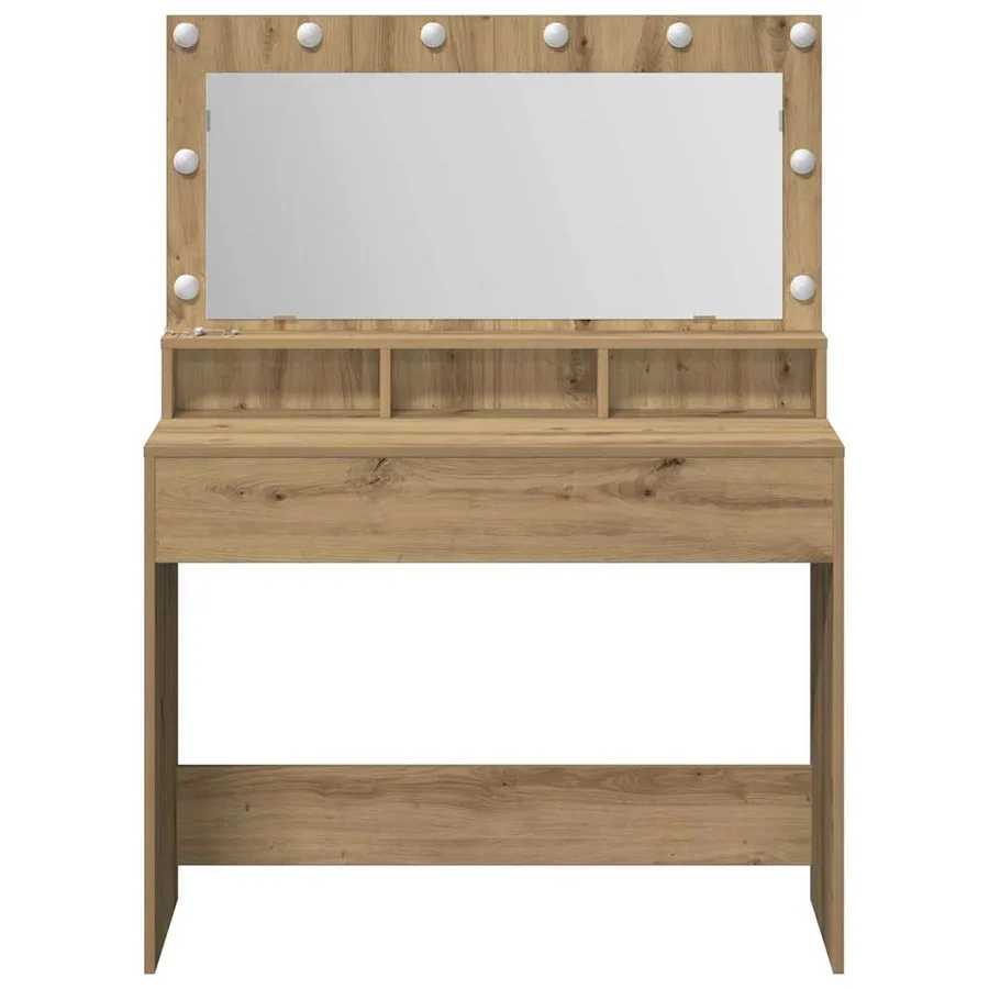 Table de Toilette Chêne artisanal 100 x 41 x 135 cm - 4