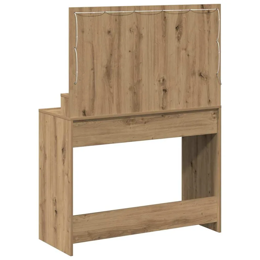 Table de Toilette Chêne artisanal 100 x 41 x 135 cm - 6