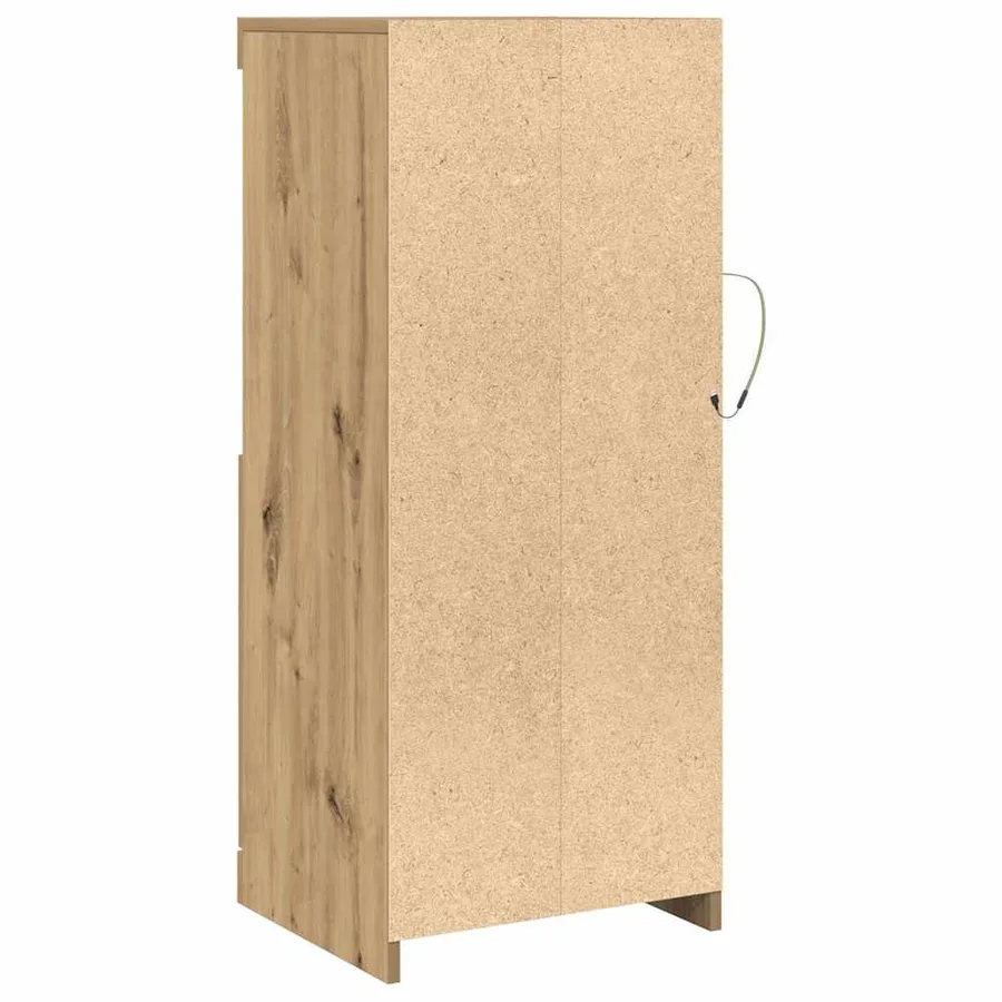 Buffet LED Marron 41 x 37 x 100 cm Bois d'ingénierie - 9