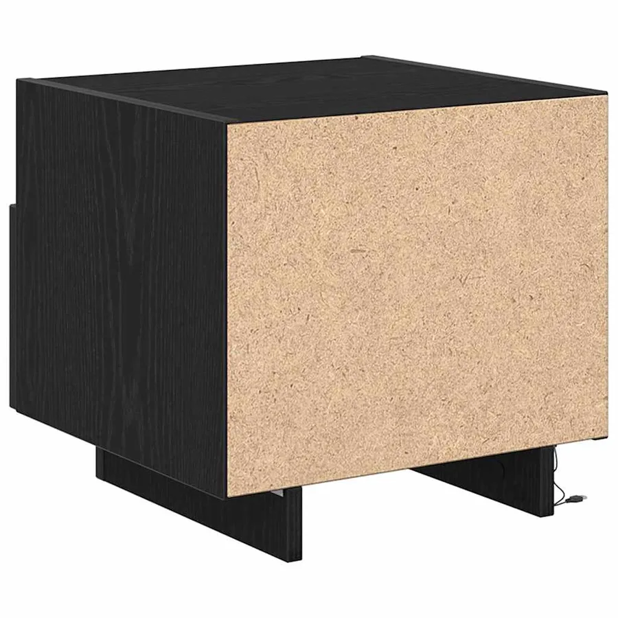 Cabinet de chevet avec tiroir 2 pcs Chêne noir 40 x 39 x 37 cm - 10