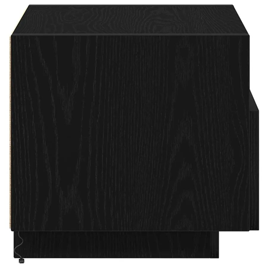 Cabinet de chevet avec tiroir 2 pcs Chêne noir 40 x 39 x 37 cm - 9