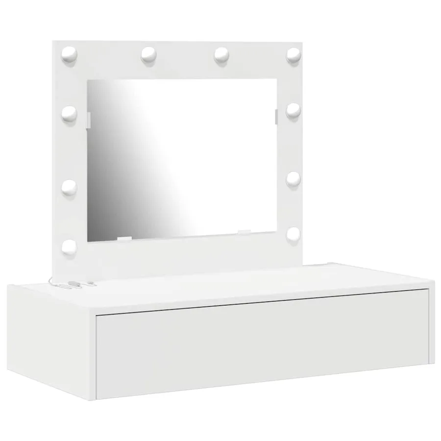 Table de Toilette Blanc 83 x 40 x 70 cm Bois d'ingénierie - 2