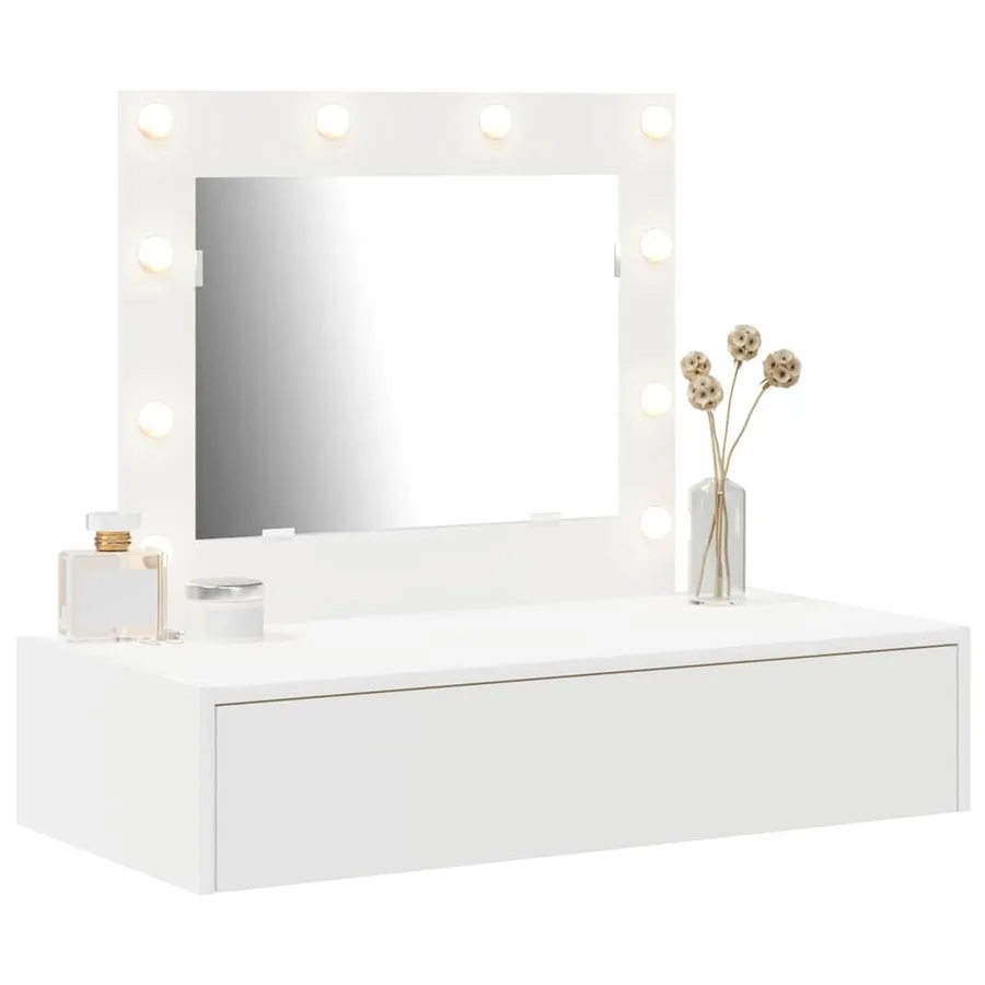 Table de Toilette Blanc 83 x 40 x 70 cm Bois d'ingénierie - 3