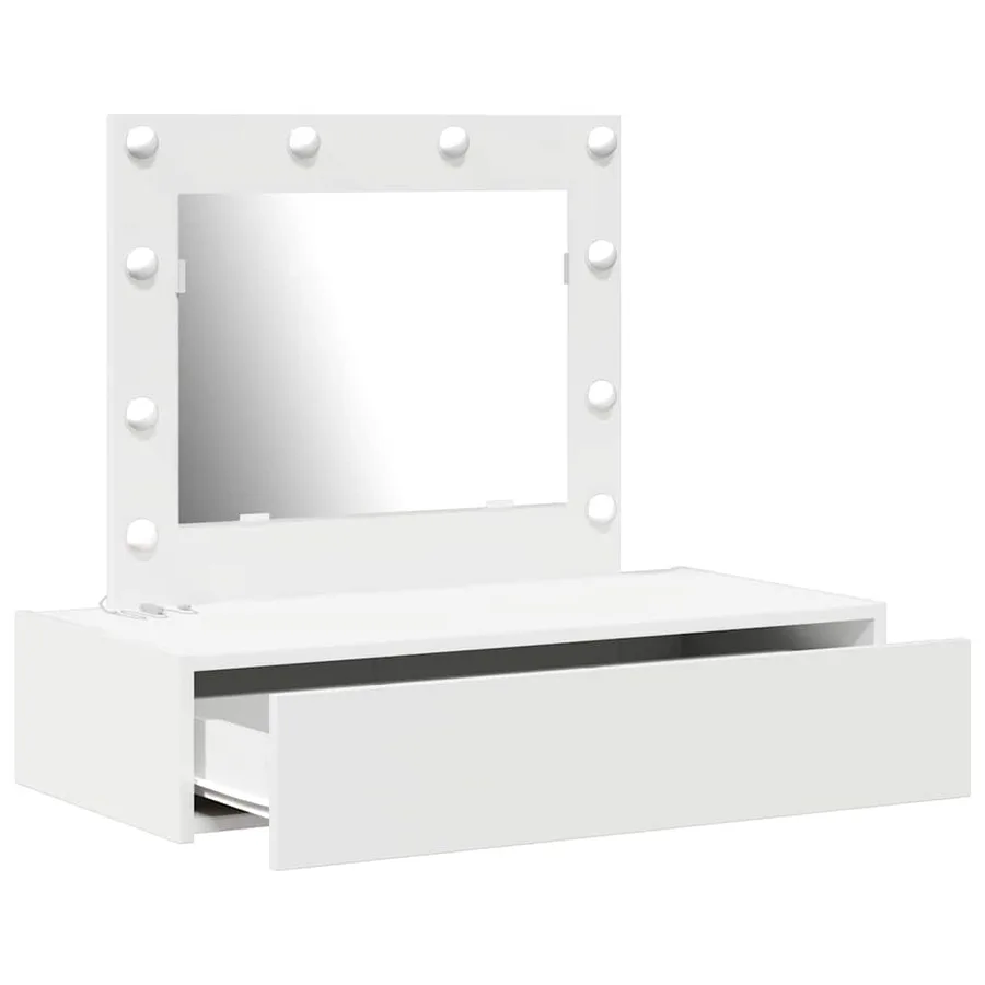 Table de Toilette Blanc 83 x 40 x 70 cm Bois d'ingénierie - 4