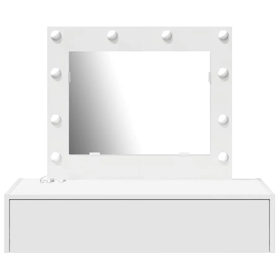 Table de Toilette Blanc 83 x 40 x 70 cm Bois d'ingénierie - 5
