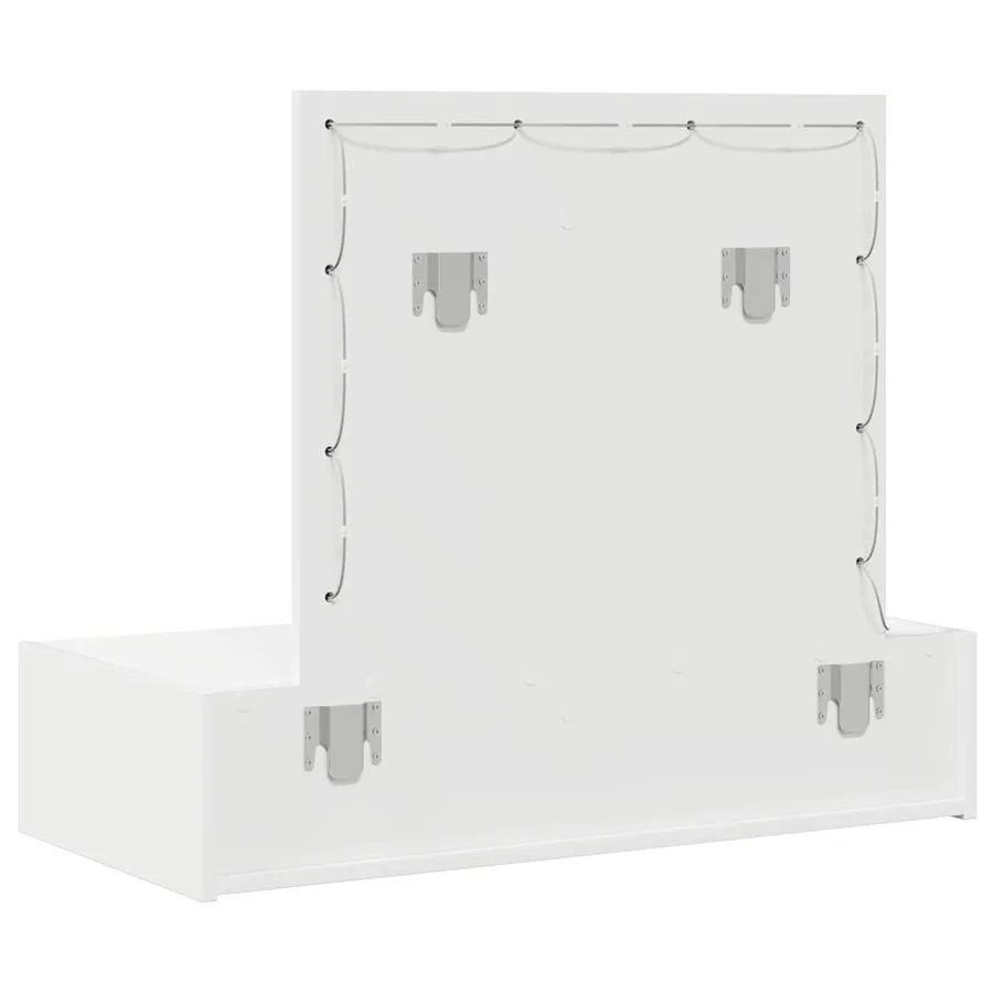 Table de Toilette Blanc 83 x 40 x 70 cm Bois d'ingénierie - 7