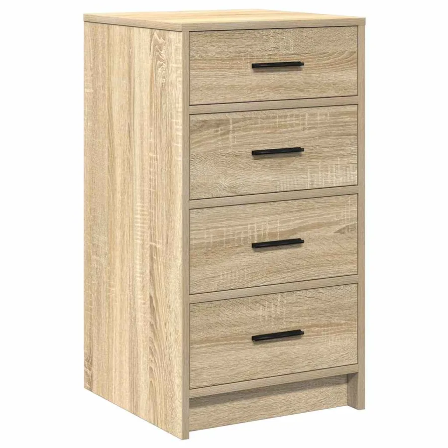 Table de Toilette 3 pcs Chêne Sonoma Bois d'ingénierie - 7