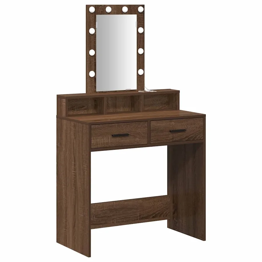 Table de Toilette Marron 79 x 41 x 140 cm Bois d'ingénierie - 2