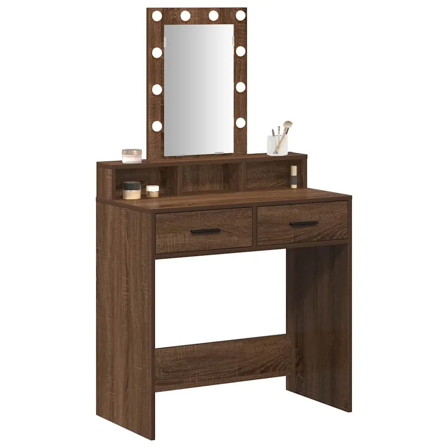 Table de Toilette Marron 79 x 41 x 140 cm Bois d'ingénierie - 3