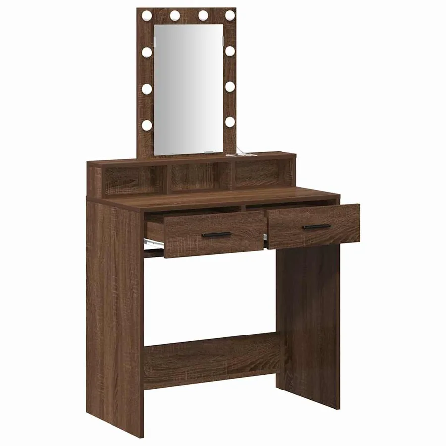 Table de Toilette Marron 79 x 41 x 140 cm Bois d'ingénierie - 4