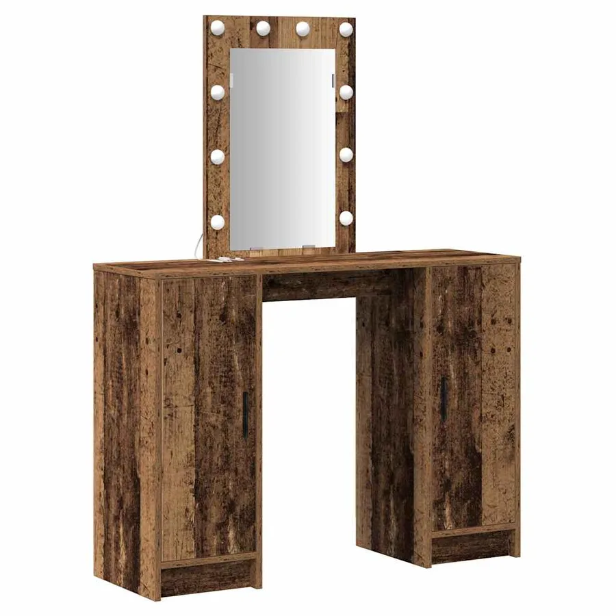 Table de Toilette Marron 102 x 33 x 135 cm Bois d'ingénierie - 2