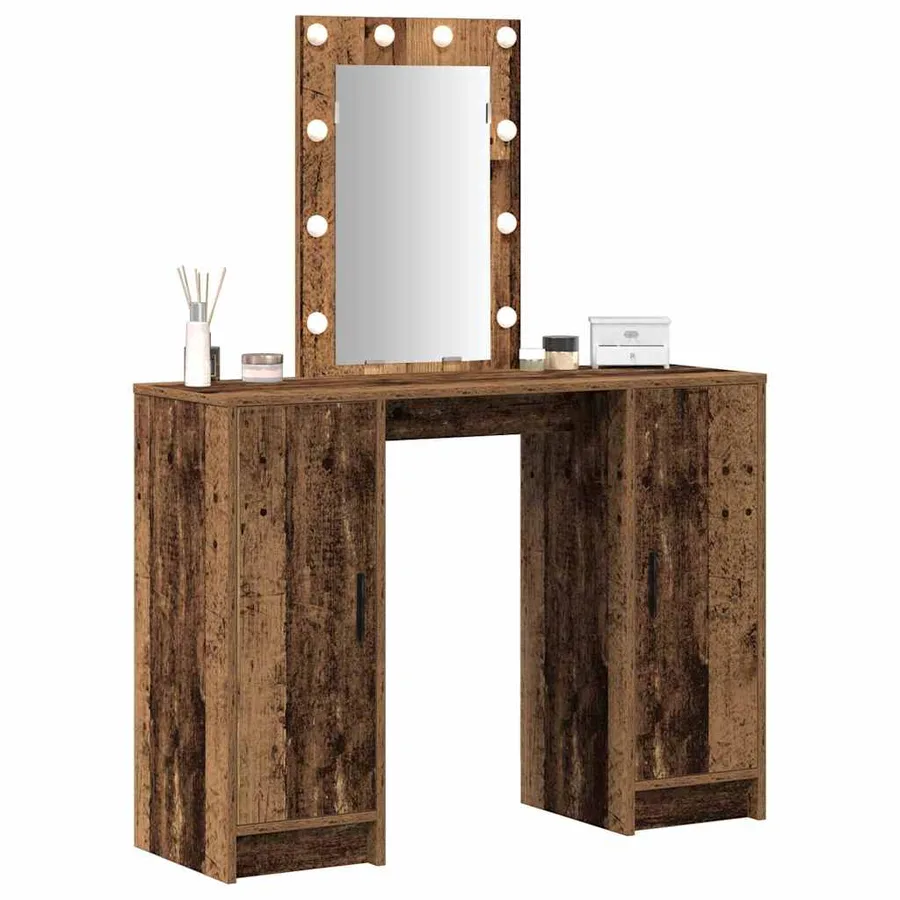 Table de Toilette Marron 102 x 33 x 135 cm Bois d'ingénierie - 3