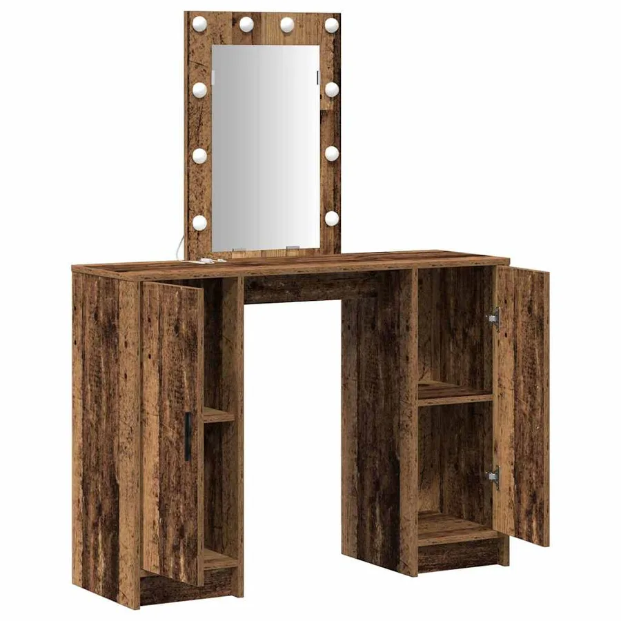 Table de Toilette Marron 102 x 33 x 135 cm Bois d'ingénierie - 4