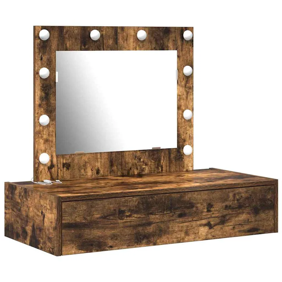 Table de Toilette Marron 83 x 40 x 70 cm Bois d'ingénierie - 2