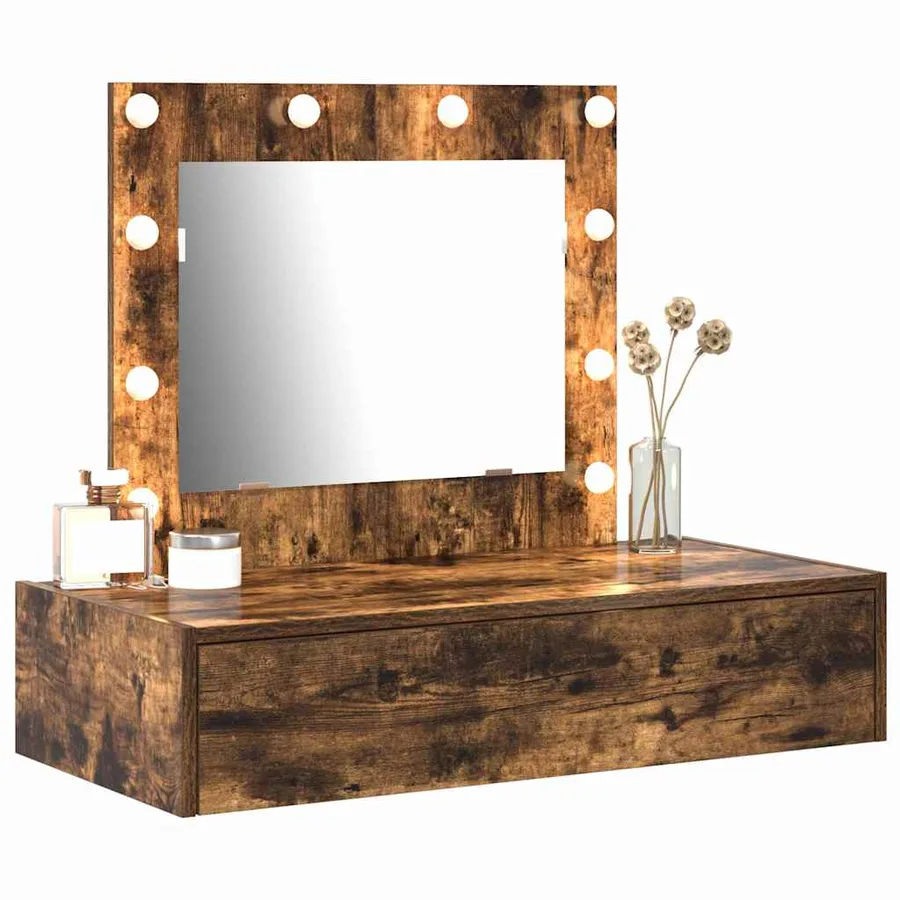 Table de Toilette Marron 83 x 40 x 70 cm Bois d'ingénierie - 3
