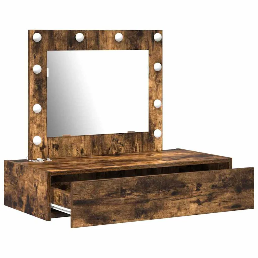 Table de Toilette Marron 83 x 40 x 70 cm Bois d'ingénierie - 4