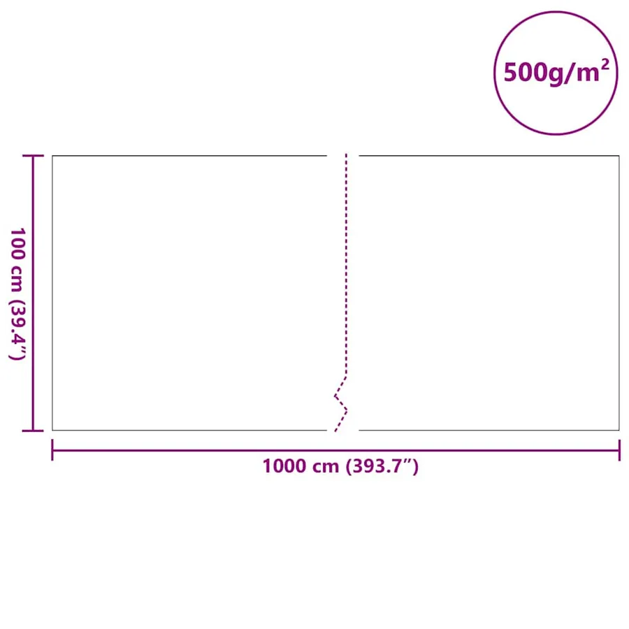 Feutre de bassin Gris 1 x 10 m Polyester et coton - 8