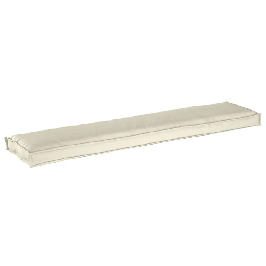 Coussin de palette Crème 180 x 40 x 8 cm Tissu Oxford - 2