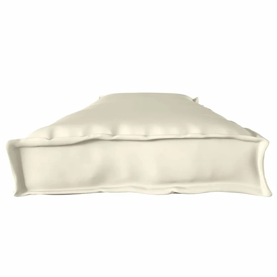 Coussin de palette Crème 180 x 40 x 8 cm Tissu Oxford - 7