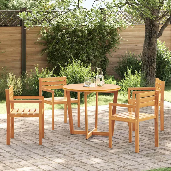 Chaises de jardin 4 pièces 50x53x80 cm Bois massif Acacia