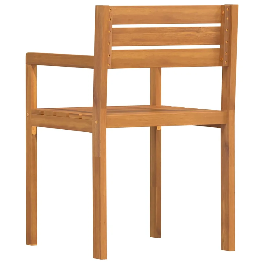 Chaises de jardin 4 pièces 50x53x80 cm Bois massif Acacia - 6