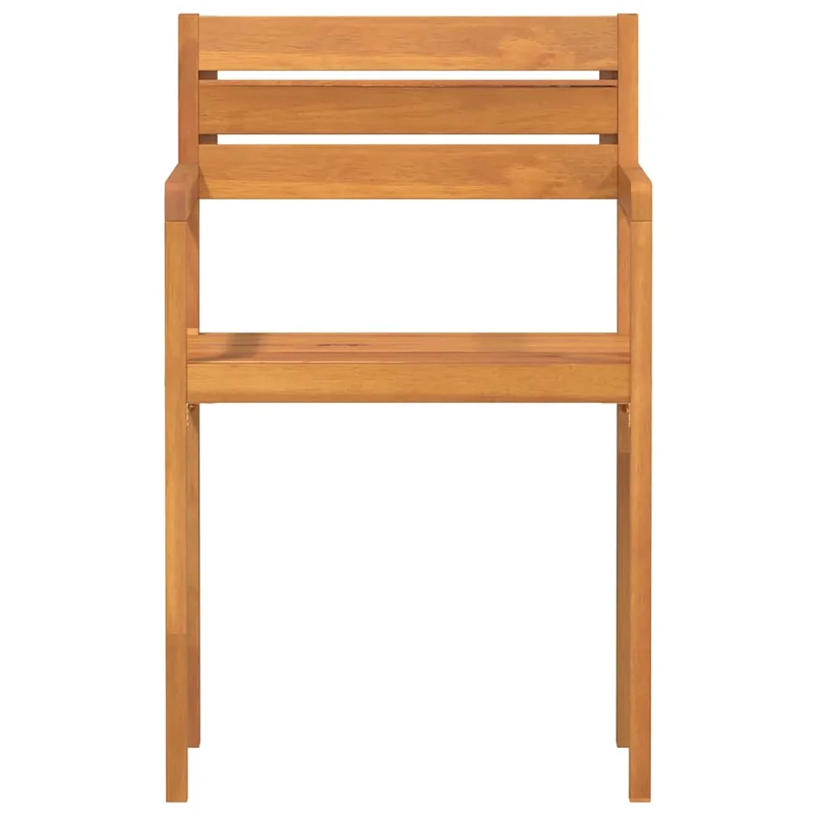 Chaises de jardin 4 pièces 50x53x80 cm Bois massif Acacia - 9