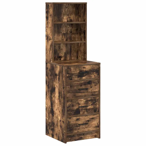 Haut Armoire Chêne fumé 40 x 41 x 135 cm Bois d'ingénierie