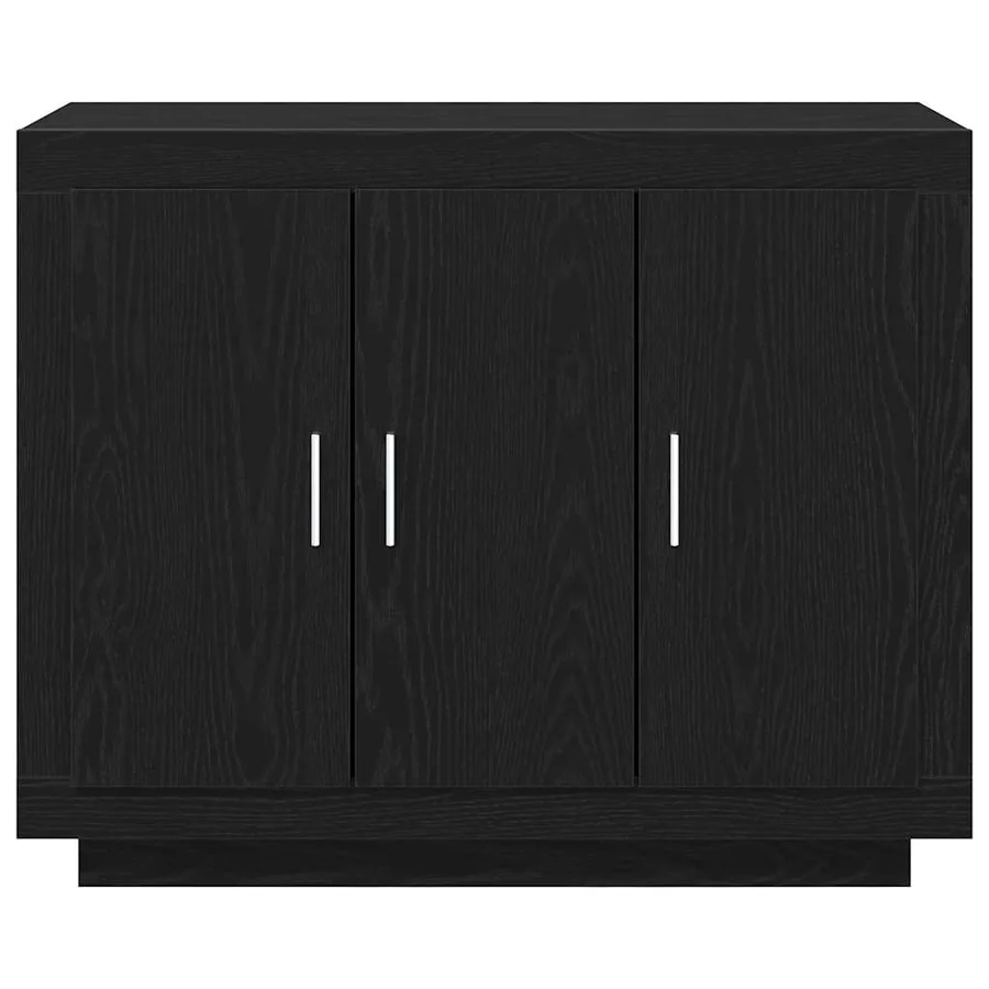 Buffet Chêne noir 92 x 35 x 75 cm Bois d'ingénierie - 6