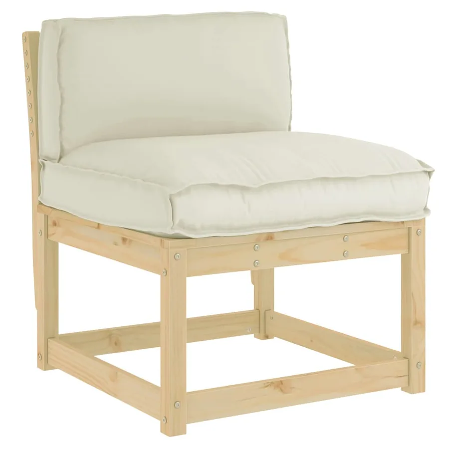 Coussin Crème 70 x 40 x 12 cm Tissu Oxford - 2