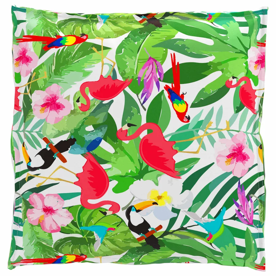 Set de coussins de palette 2 pcs Jungle tropicale Tissu Oxford - 5