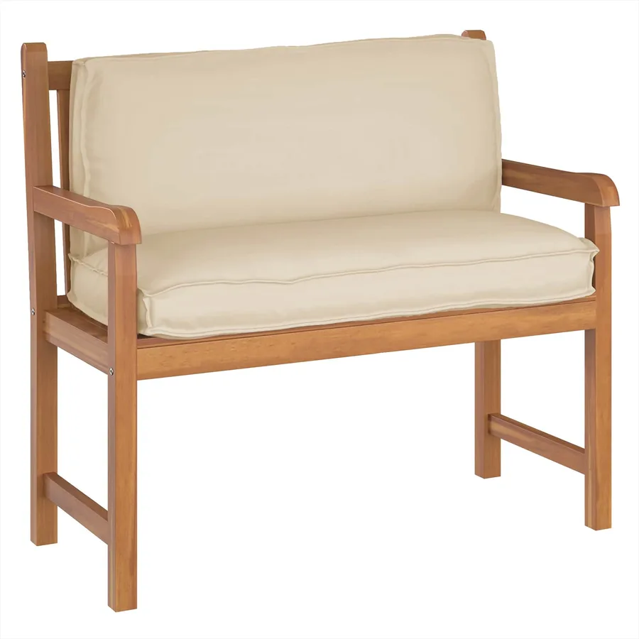Coussin Beige 120 x 40 x 12 cm Tissu Oxford - 2
