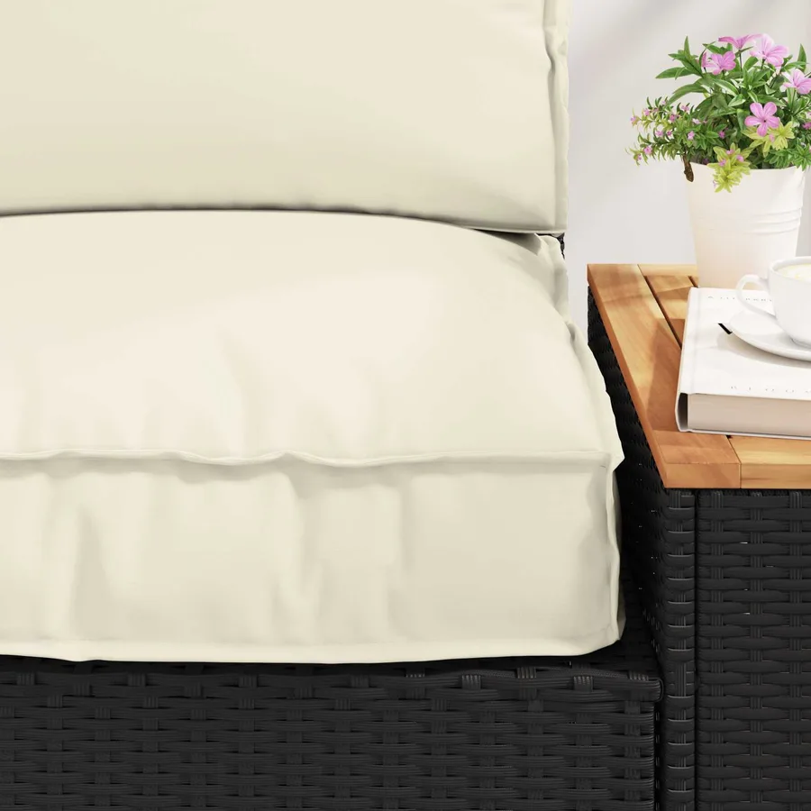 Set de coussins de palette 2 pcs Crème Tissu Oxford - 5