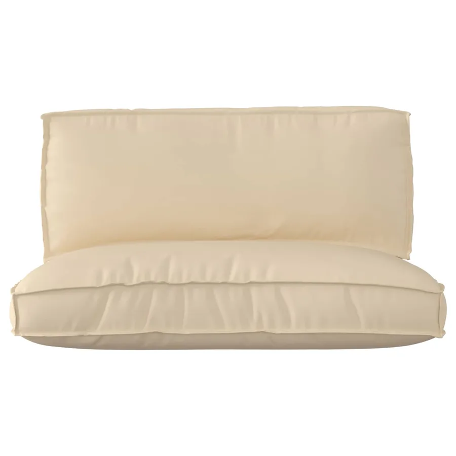 Set de coussins de palette 2 pcs Beige Tissu Oxford - 2