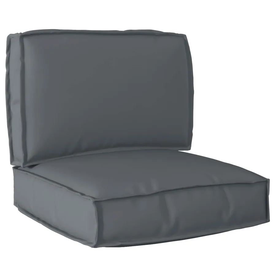 Set de coussins de palette 2 pcs Anthracite Tissu Oxford