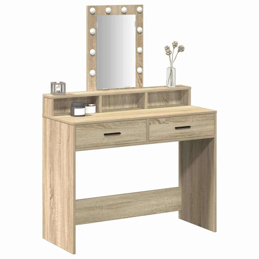 Table de Toilette Marron 100 x 41 x 140 cm Bois d'ingénierie - 3