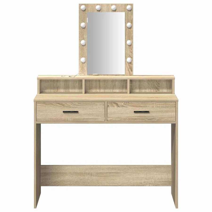 Table de Toilette Marron 100 x 41 x 140 cm Bois d'ingénierie - 5
