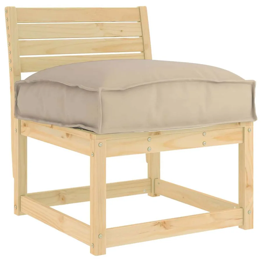 Coussin Taupe 60 x 40 x 8 cm Tissu Oxford - 2