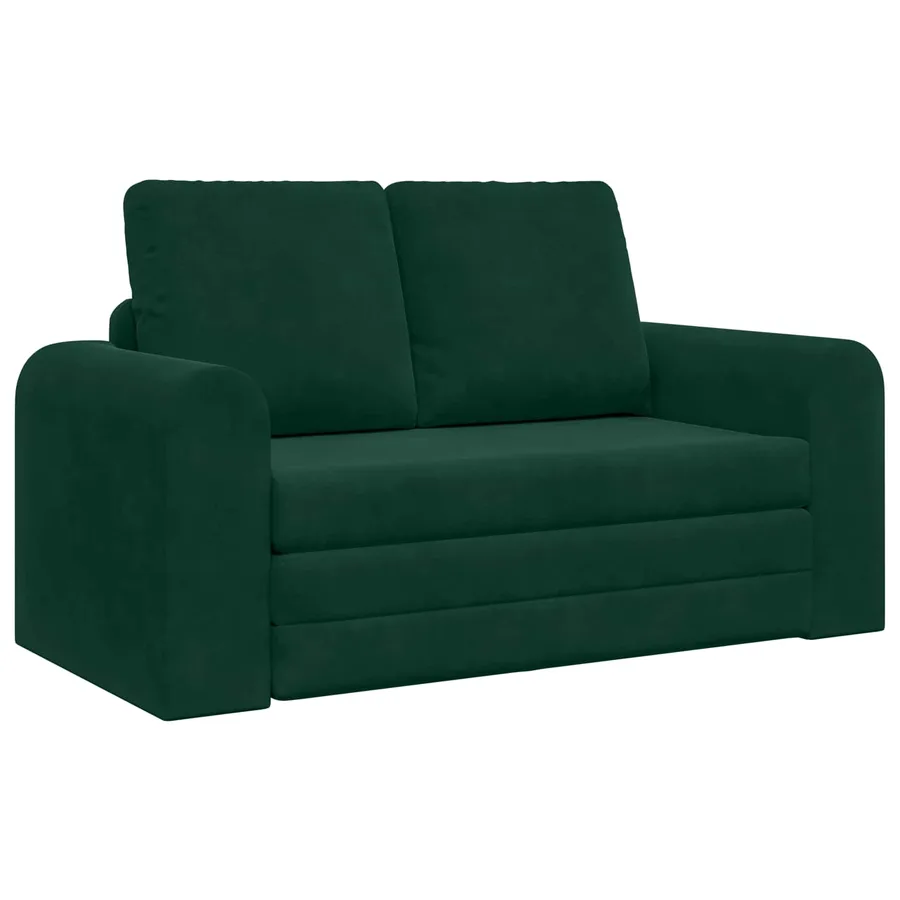Canapé-Lit Vert foncé 148 x 71 x 83 cm Velours - 2