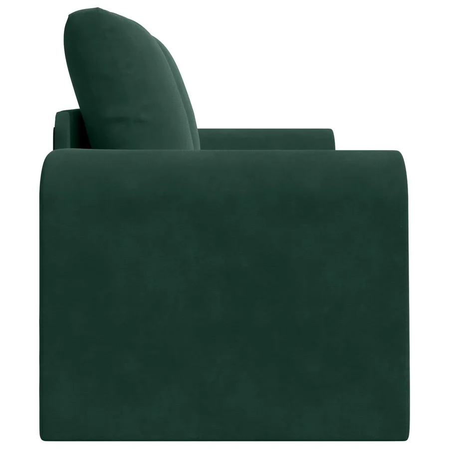 Canapé-Lit Vert foncé 148 x 71 x 83 cm Velours - 6